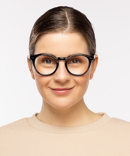 Brooke Zwart AcetaatEyeglass Frames voor dames van B24