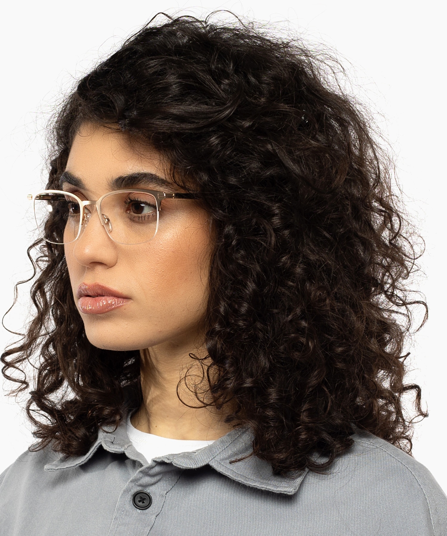 Alabama Matt Gold  &  Havana MetallEyeglass Frames für Damen von B24