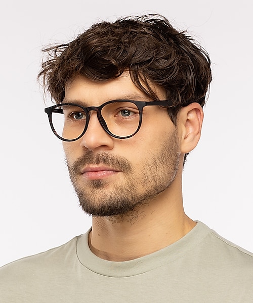 San Francisco Mat Havana KunststofEyeglass Frames voor heren van B24