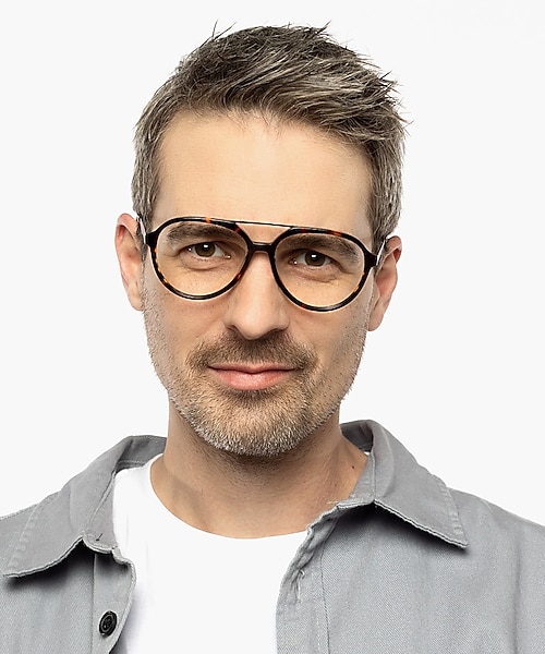 Belmont Havana  &  mat gunmetal AcetaatEyeglass Frames voor heren van B24