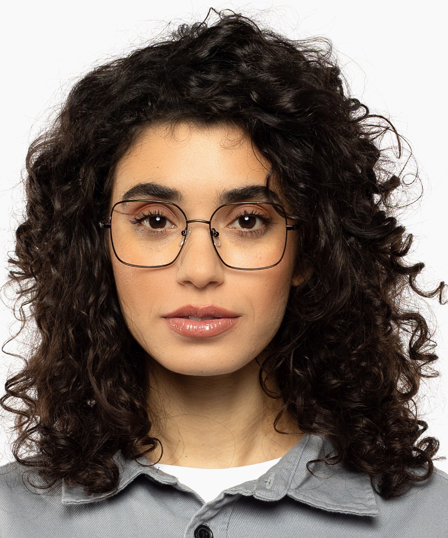 Carrie Perlschwarz MetallEyeglass Frames für Damen von B24
