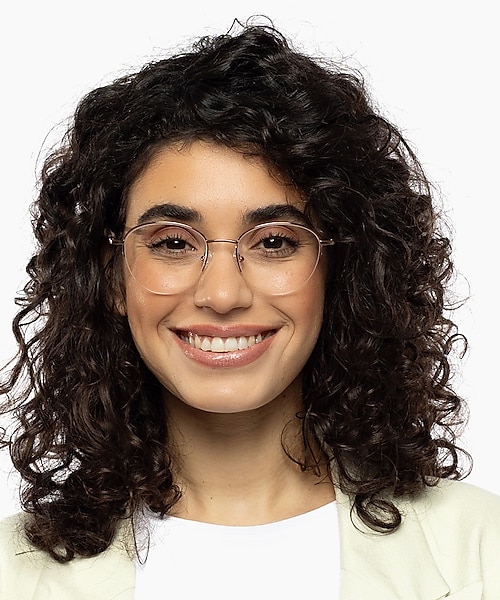 Portland Lichtroze goud MetaalEyeglass Frames voor dames van B24