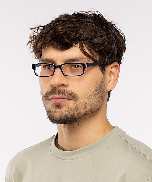 Capuno Donkerblauw & blauw AcetaatEyeglass Frames voor heren van B24