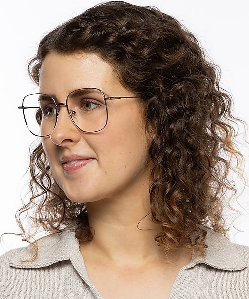 Schwerin Roségold MetallEyeglass Frames für Damen von B24