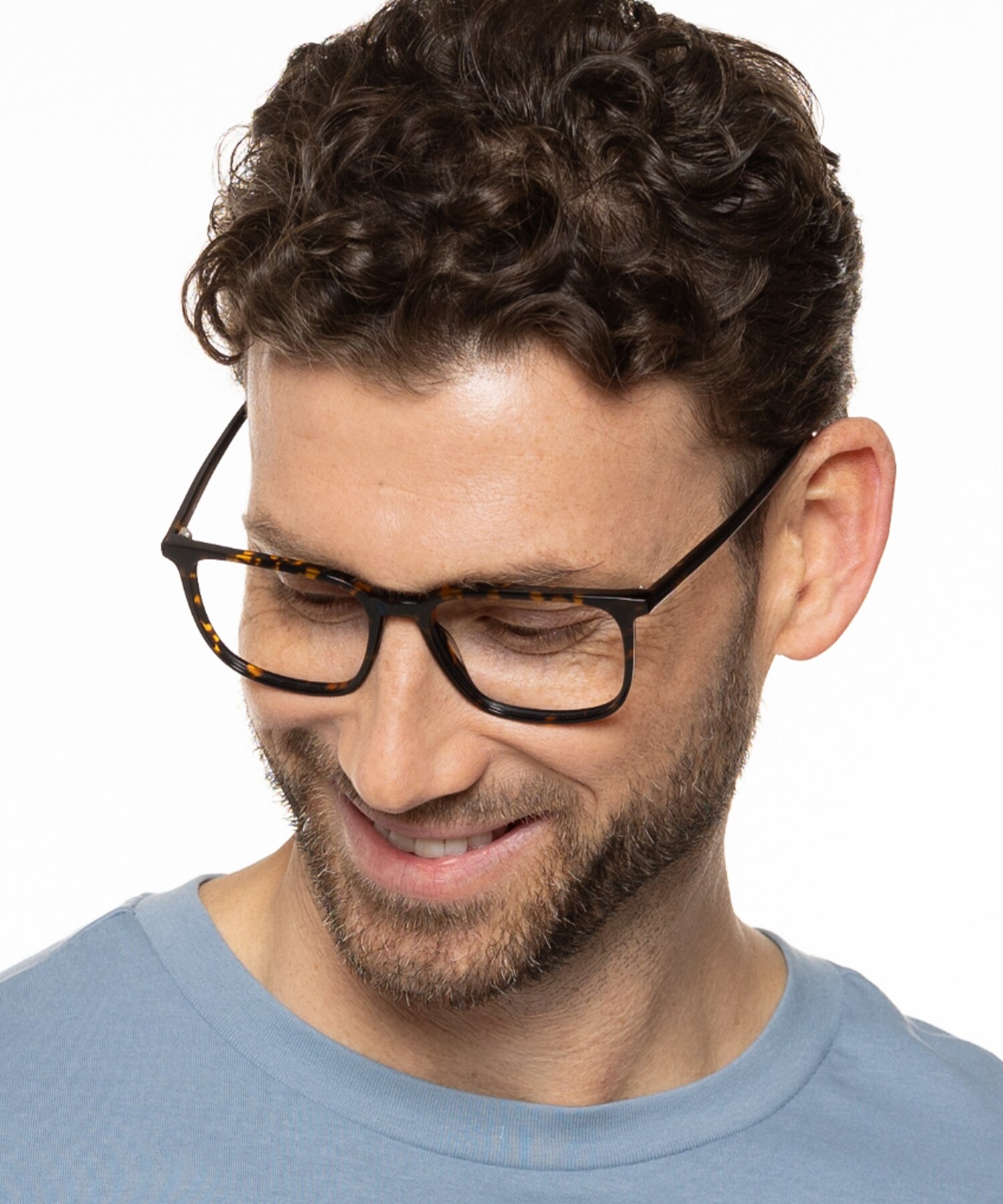 Pennsylvania Havana AcetatEyeglass Frames für Herren von B24