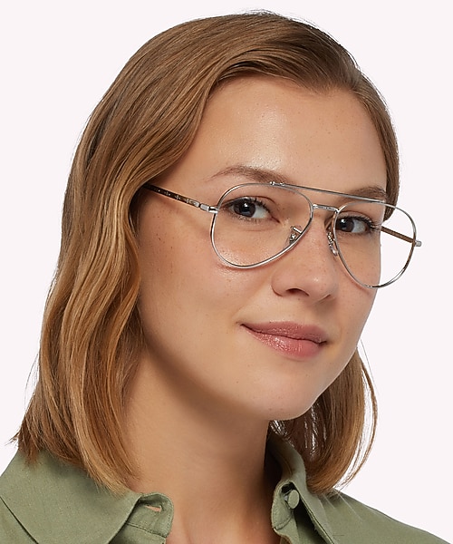RB3625V Zilver MetaalEyeglass Frames voor dames van B24
