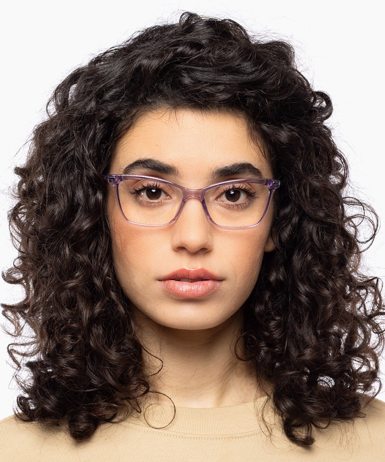 Aurora Crystal Lavender KunststoffEyeglass Frames für Damen von B24