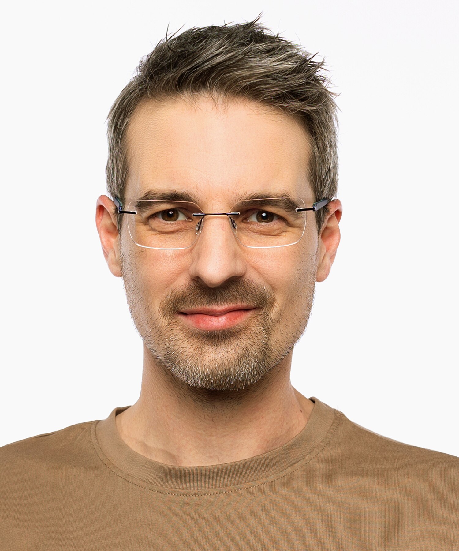 Clearwater Blau MetallEyeglass Frames für Herren von B24