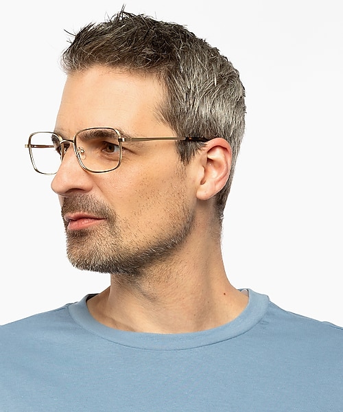 Harry Hellgold matt MetallEyeglass Frames für Herren von B24