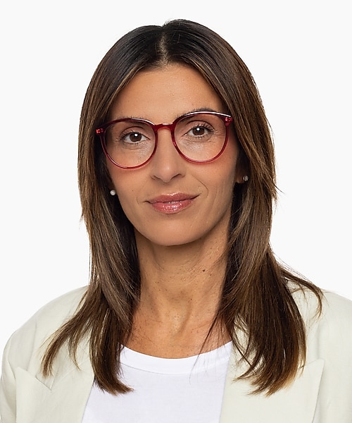 New York Roze AcetaatEyeglass Frames voor dames van B24