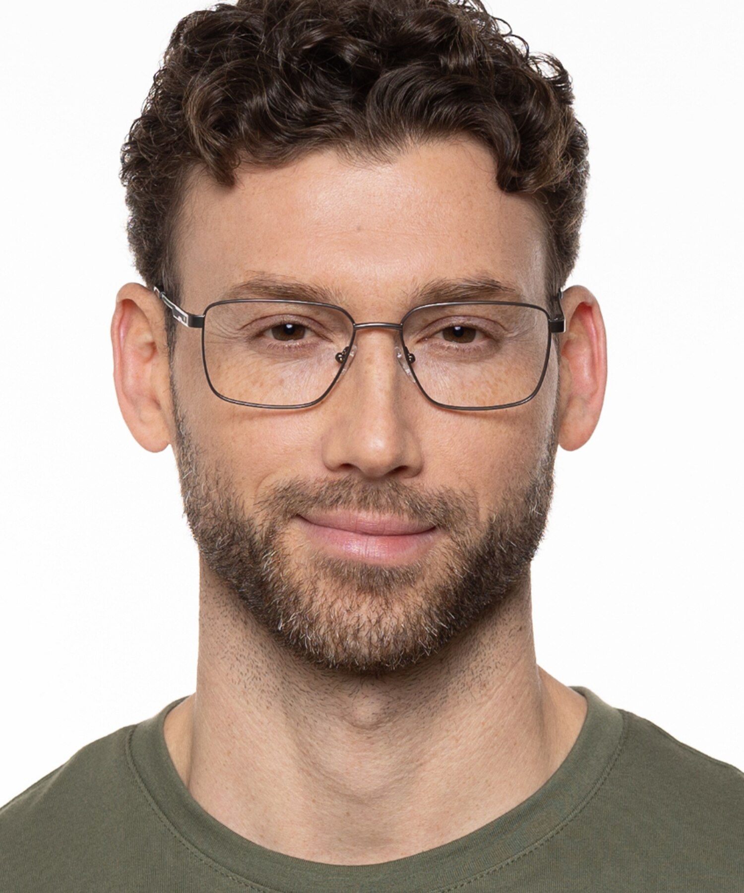 Derby Mat gunmetal MetaalEyeglass Frames voor heren van B24