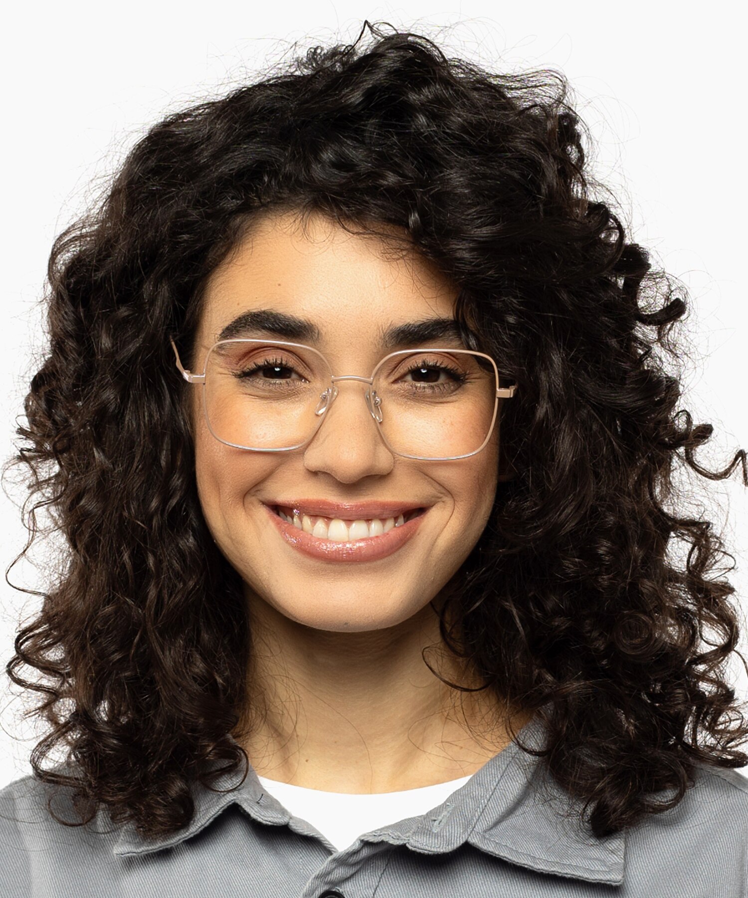 Carrie Parelmoer lavendel MetaalEyeglass Frames voor dames van B24