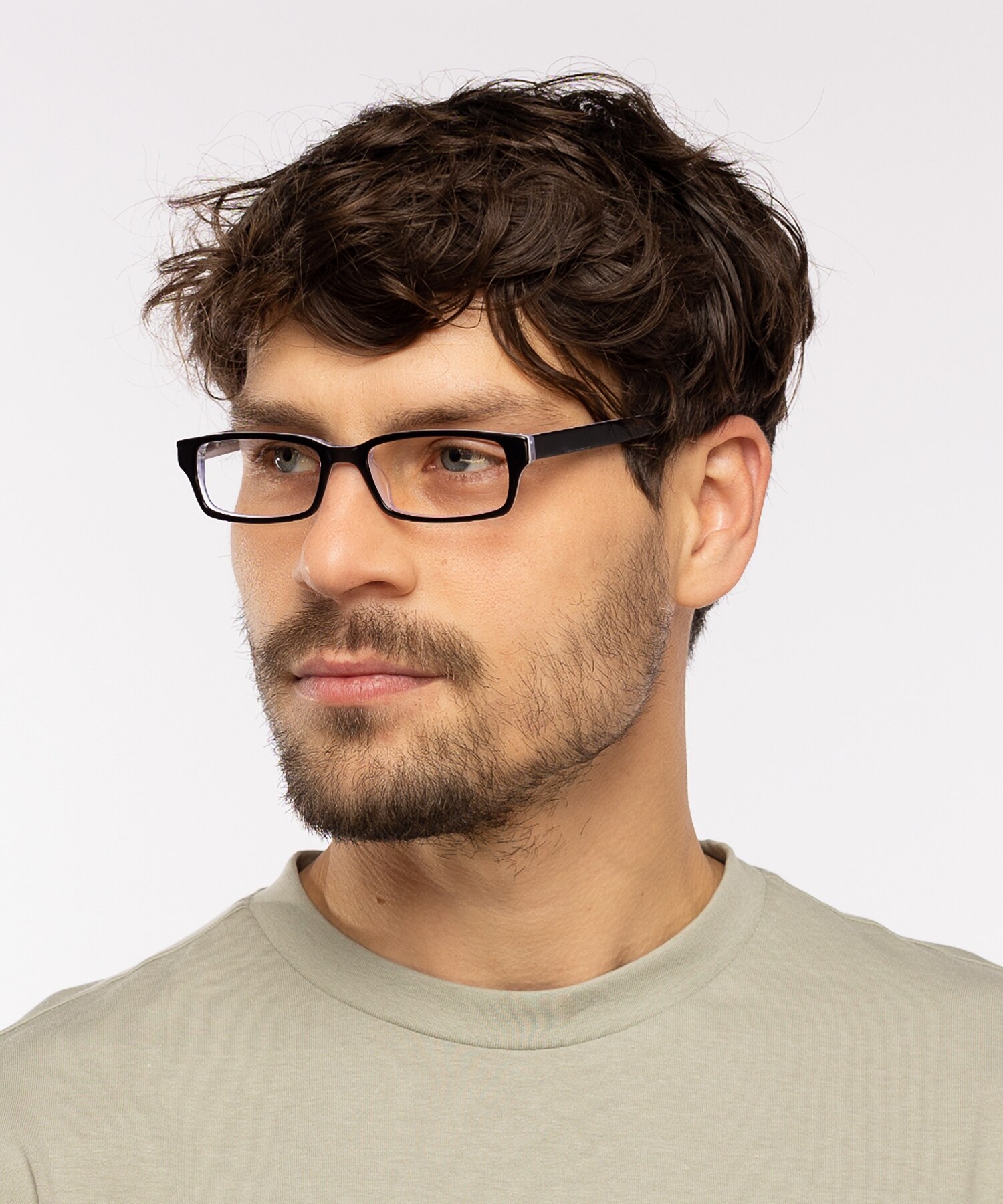 Capuno Zwart & wit AcetaatEyeglass Frames voor heren van B24