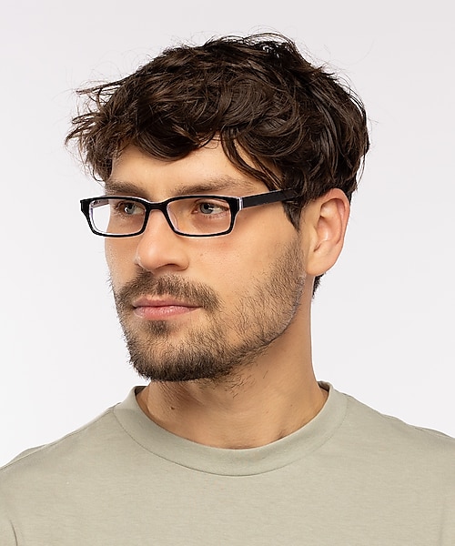 Capuno Zwart & wit AcetaatEyeglass Frames voor heren van B24