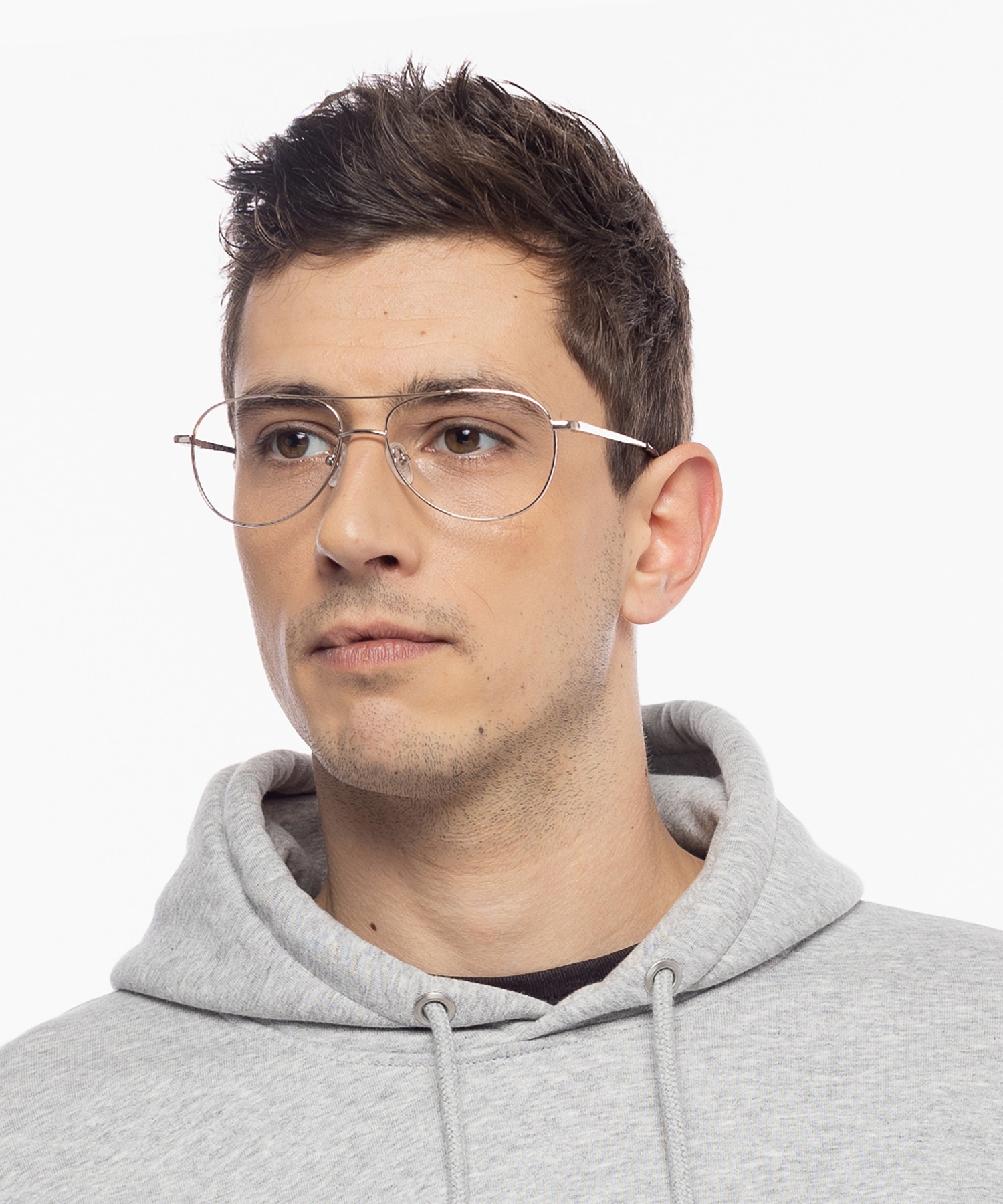 Glendale Goud MetaalEyeglass Frames voor heren van B24