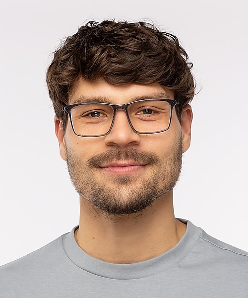 Perry Kristal grijs & mat donkergroen AcetaatEyeglass Frames voor heren van B24