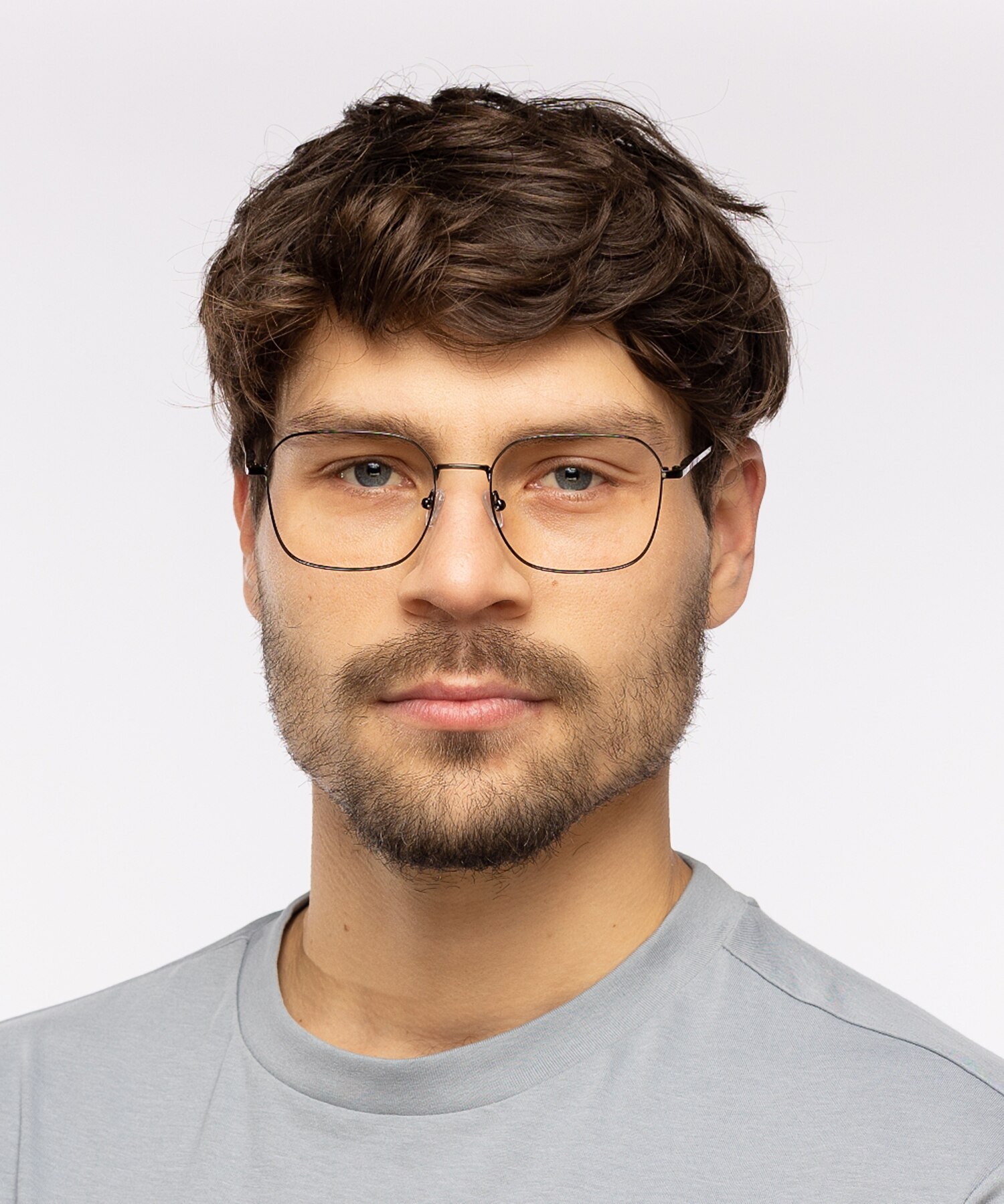 Steve Donkergroen  &  blauw hoorn MetaalEyeglass Frames voor heren van B24