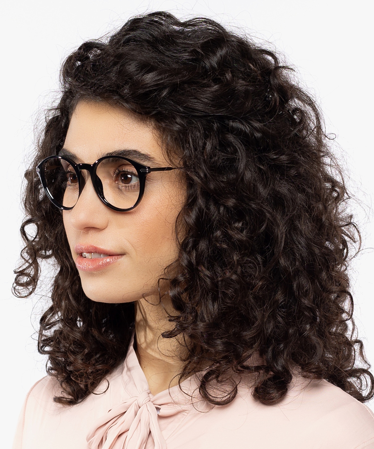 Omaha Zwart  &  mat gunmetal KunststofEyeglass Frames voor dames van B24