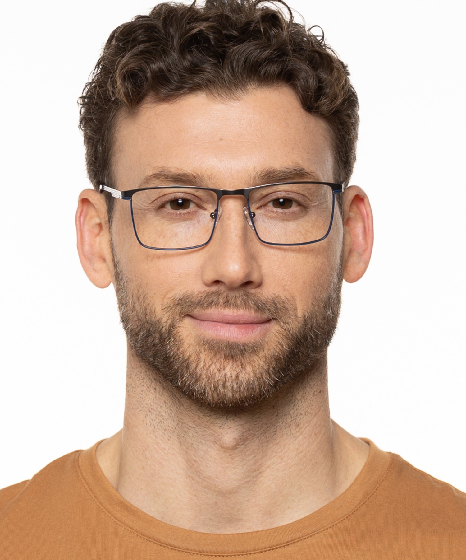 Stoke Satin Gun  &  Matt Blue MetallEyeglass Frames für Herren von B24