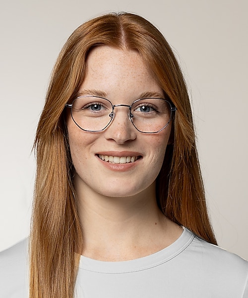 Halifax Blue & Crystal MetallEyeglass Frames für Damen von B24