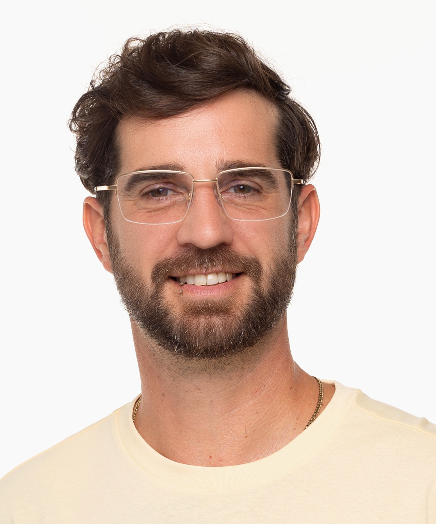 Dawson Satijn goud  &  blauw Havana MetaalEyeglass Frames voor heren van B24