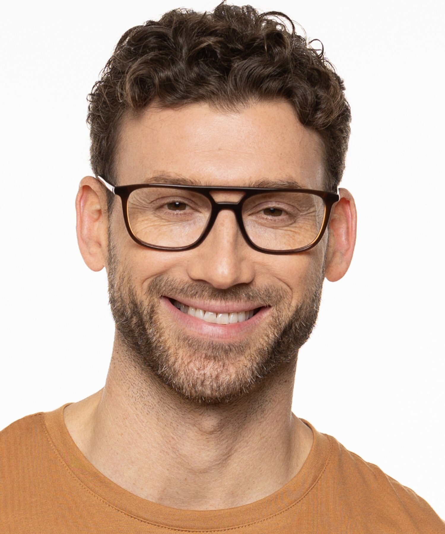 Adelaide Crystal Braun AcetatEyeglass Frames für Herren von B24