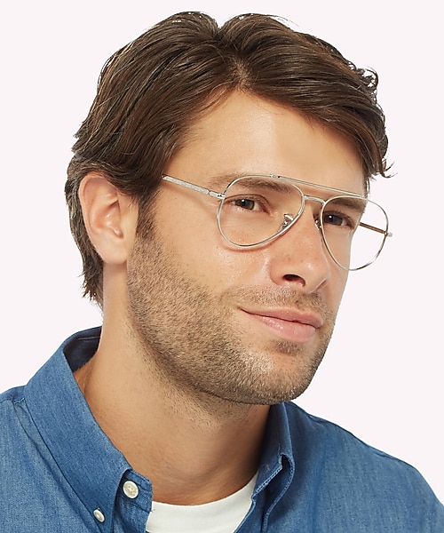 RB3625V Zilver MetaalEyeglass Frames voor heren van B24