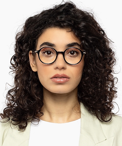 Albany Zwart AcetaatEyeglass Frames voor dames van B24