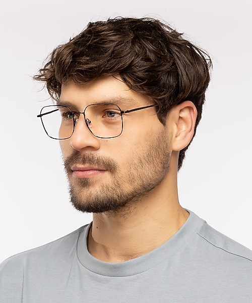 Steve Donkergroen  &  blauw hoorn MetaalEyeglass Frames voor heren van B24