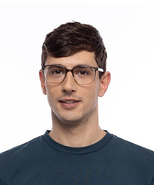 Yale Gradient Khaki AcetaatEyeglass Frames voor heren van B24