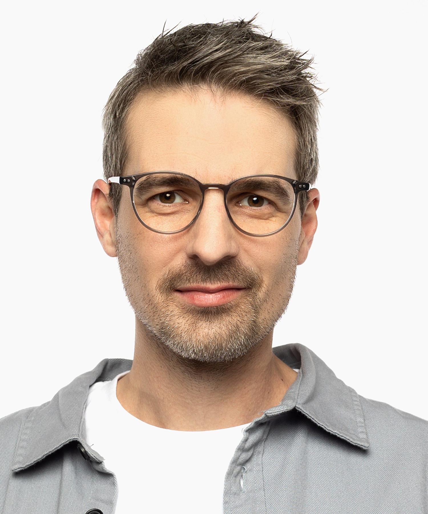 Columbia Grau AcetatEyeglass Frames für Herren von B24
