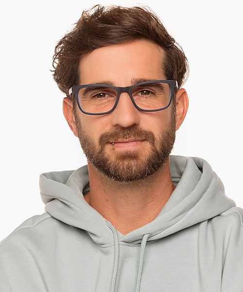 Recife Blauw AcetaatEyeglass Frames voor heren van B24