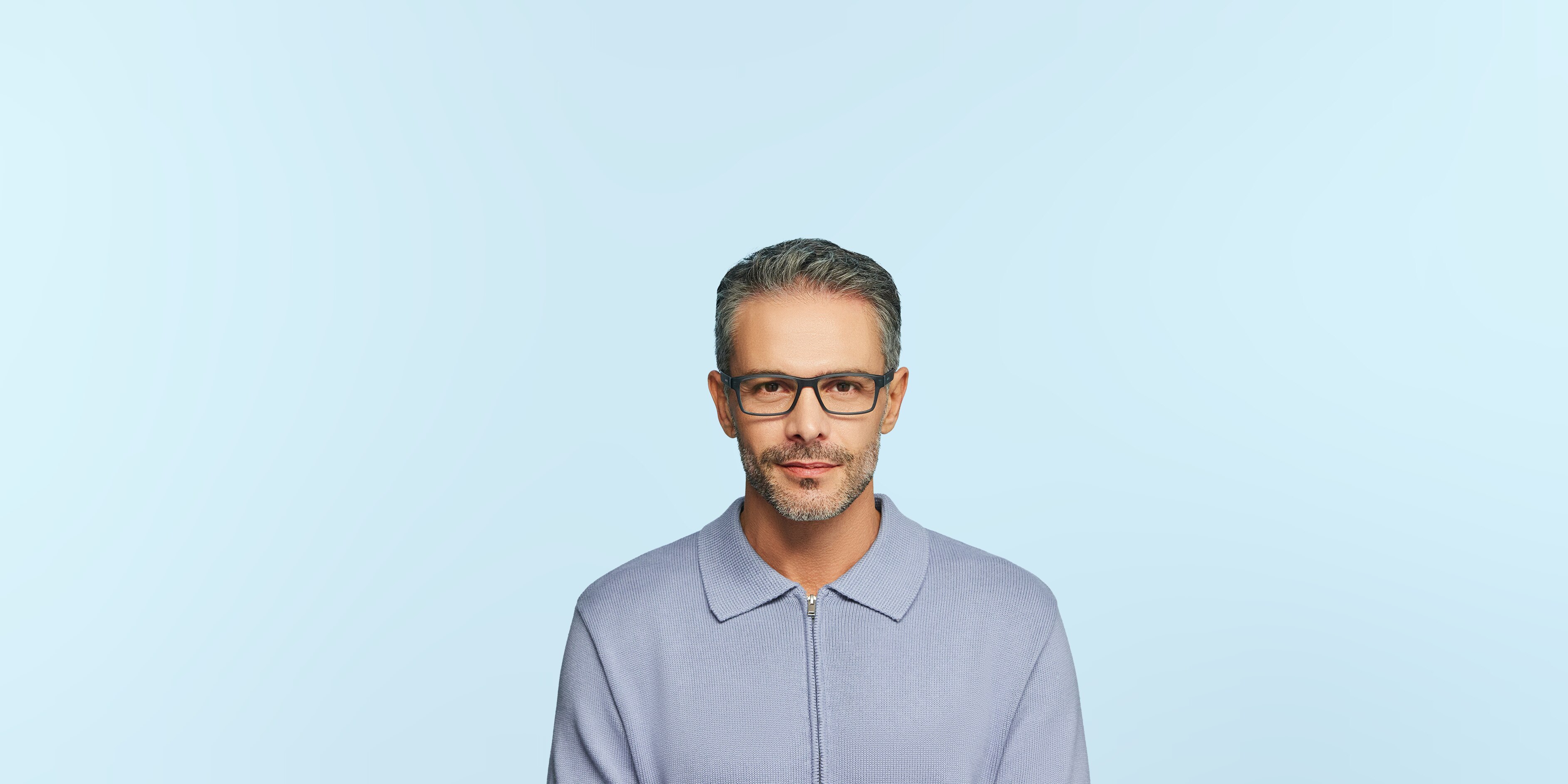 AN7179 Matt Blau KunststoffEyeglass Frames für Damen von B24