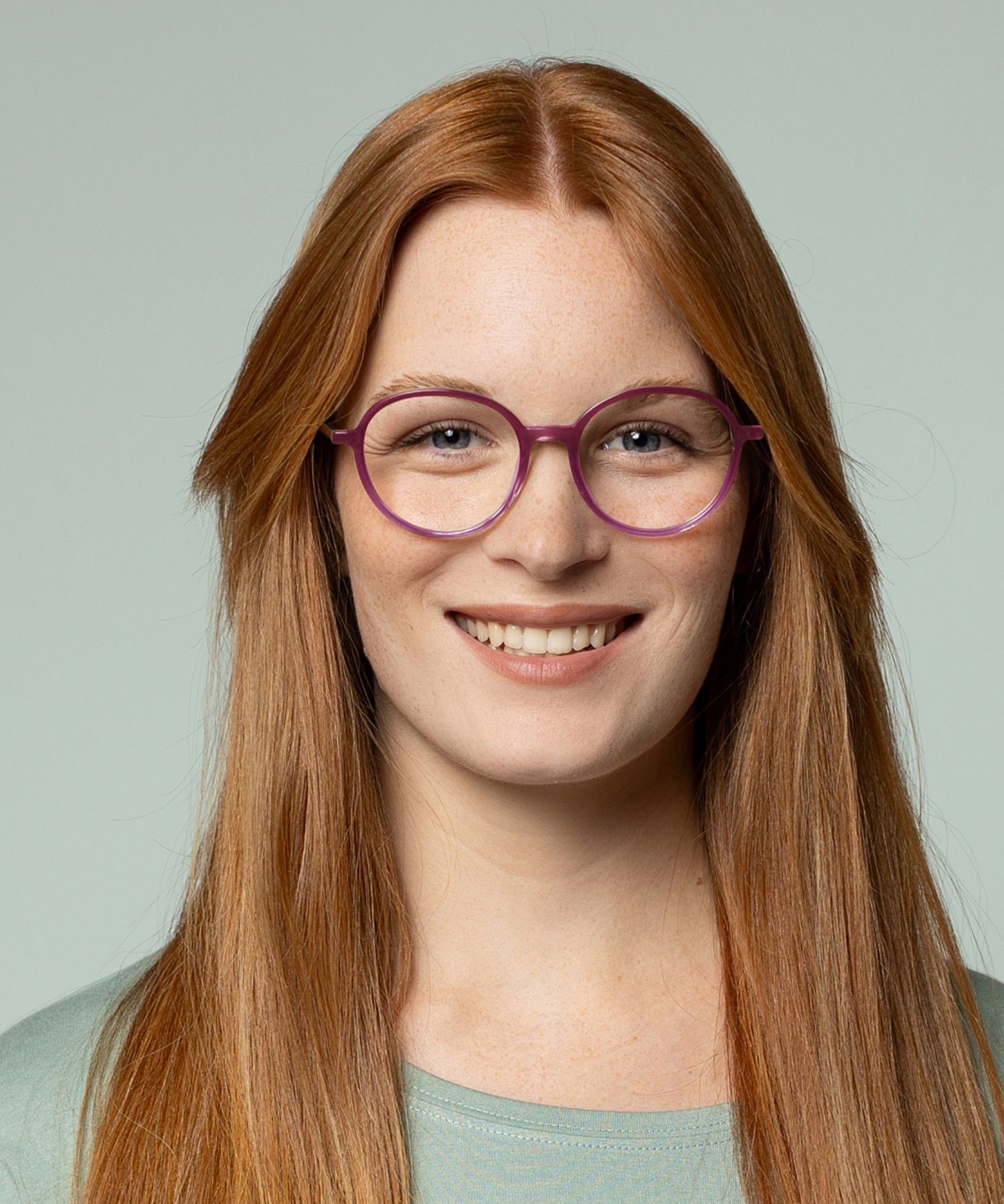 Verona Gradient Dark Pink AcetatEyeglass Frames für Damen von B24