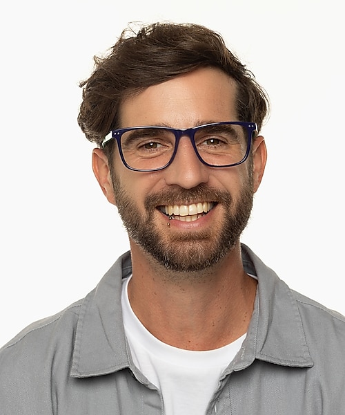 CHICAGO Blauw & groen AcetaatEyeglass Frames voor heren van B24