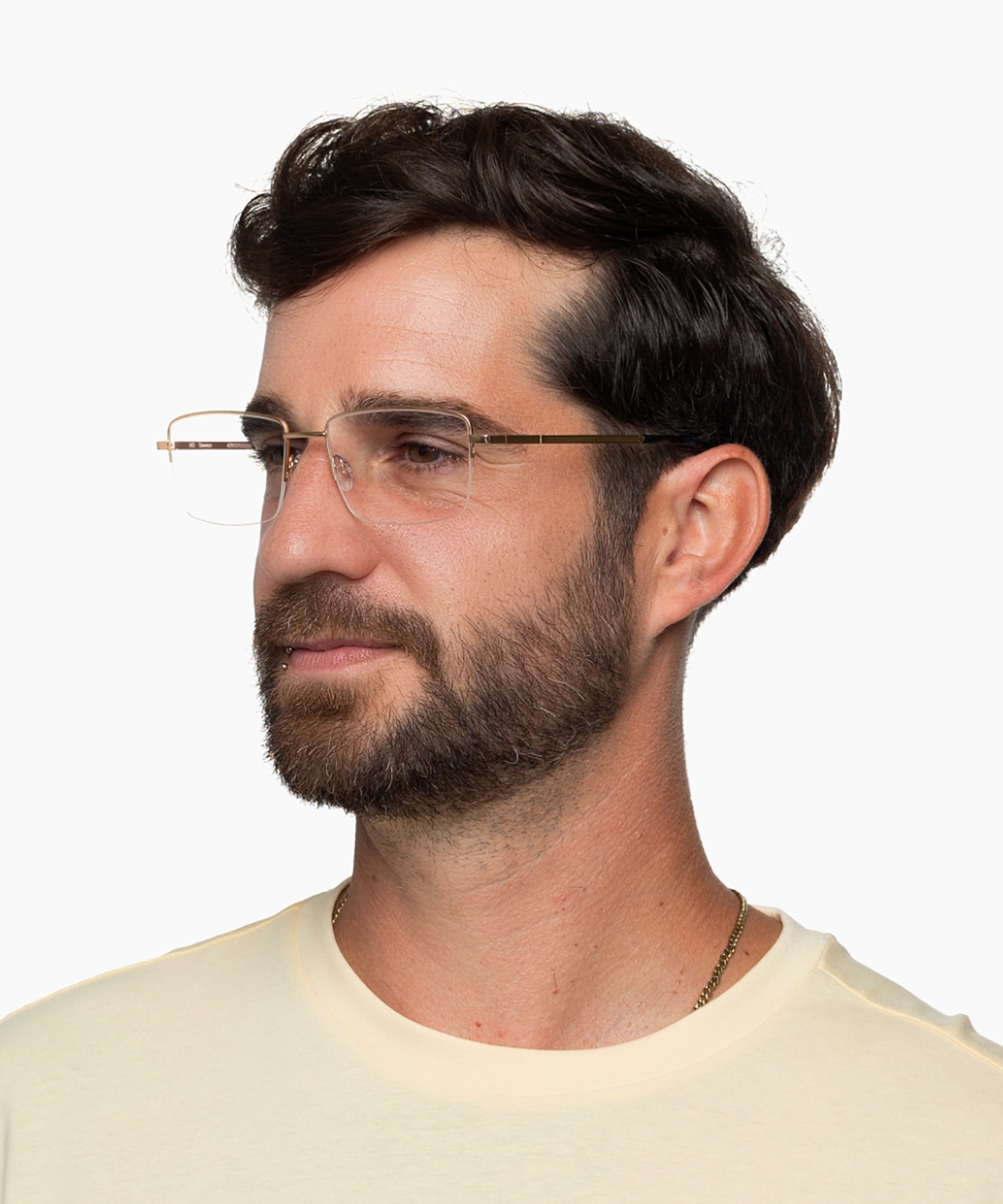 Dawson Satijn goud  &  blauw Havana MetaalEyeglass Frames voor heren van B24