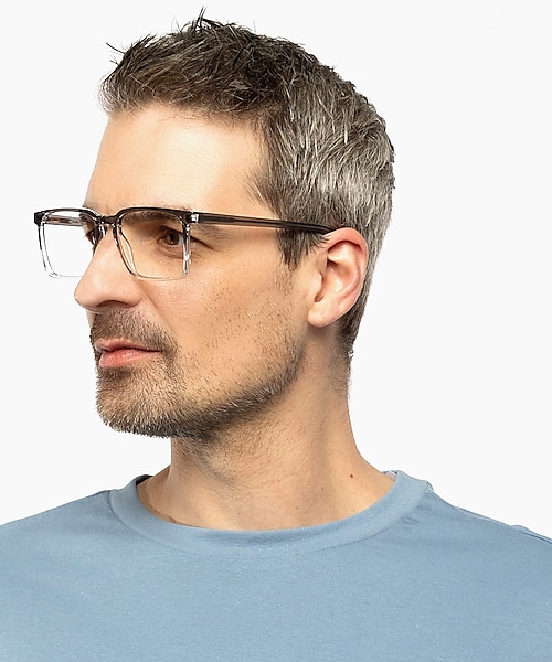 Lincoln Gradient Grey  &  Grey KunststoffEyeglass Frames für Herren von B24