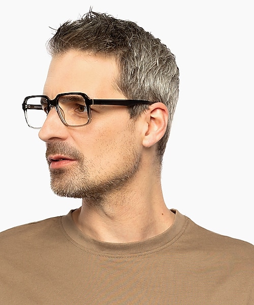 Trenton Verlaufstönung Grau KunststoffEyeglass Frames für Herren von B24