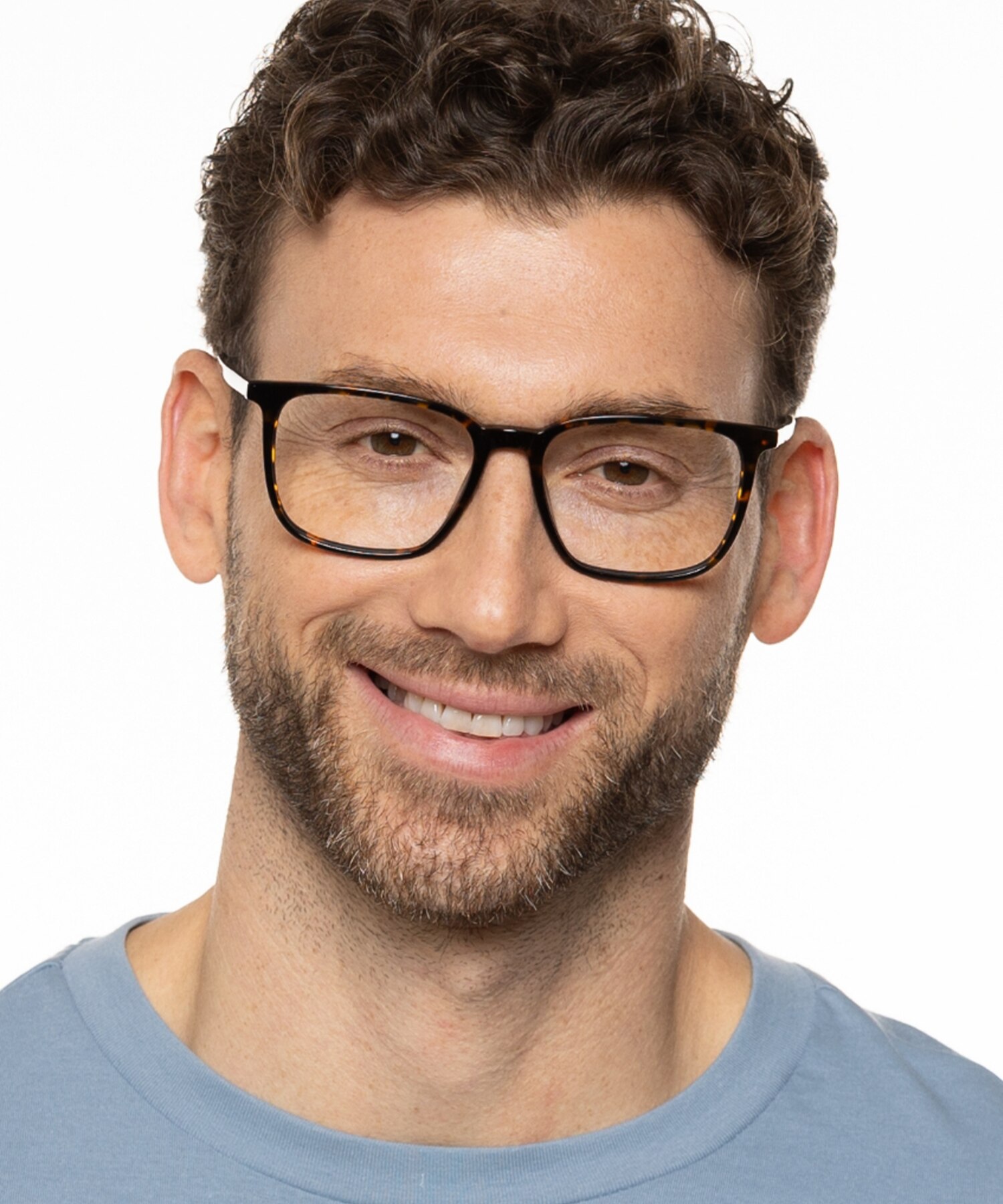 Pennsylvania Havana AcetatEyeglass Frames für Herren von B24