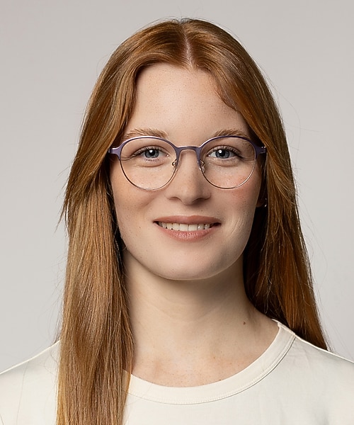 Neapel Matpaars  &  matgoud MetaalEyeglass Frames voor dames van B24