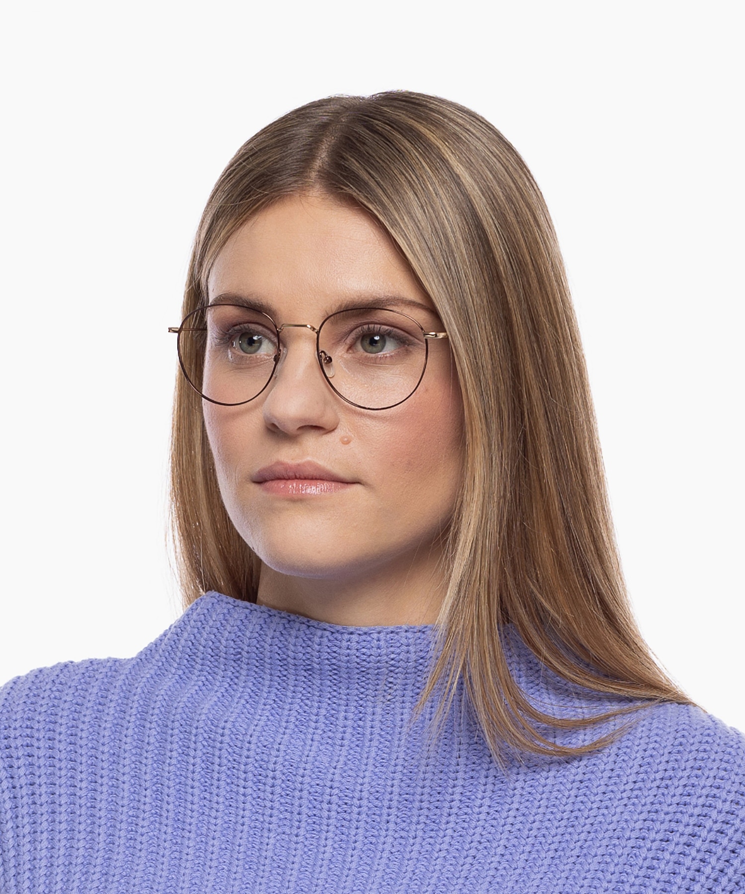 Louro Zwart & Zilver MetaalEyeglass Frames voor dames van B24