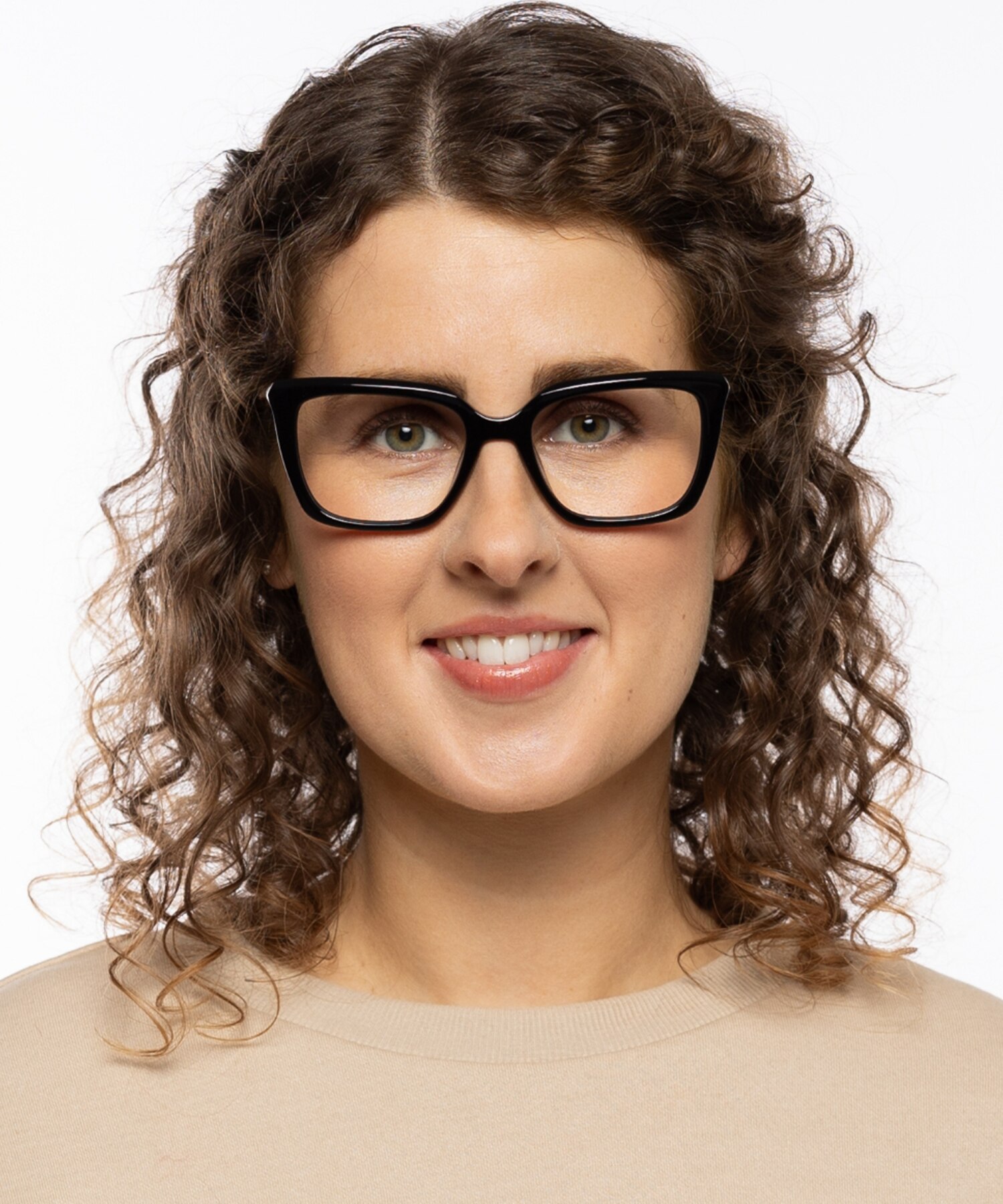Whitney Schwarz AcetatEyeglass Frames für Damen von B24
