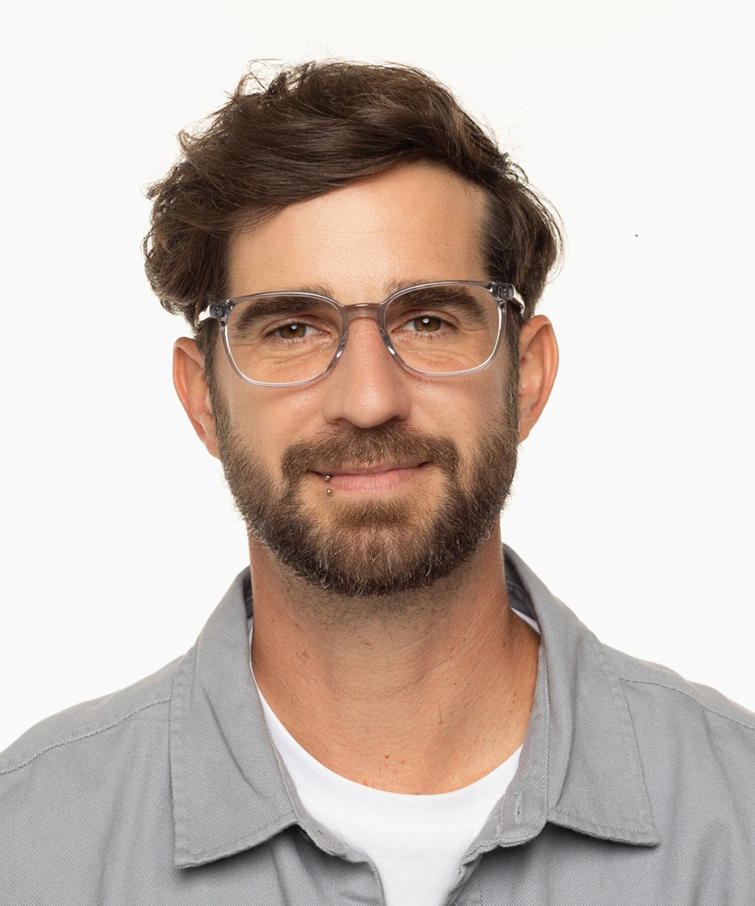 Kensington Grey  &  Bilayer Grey Havana AcetatEyeglass Frames für Herren von B24