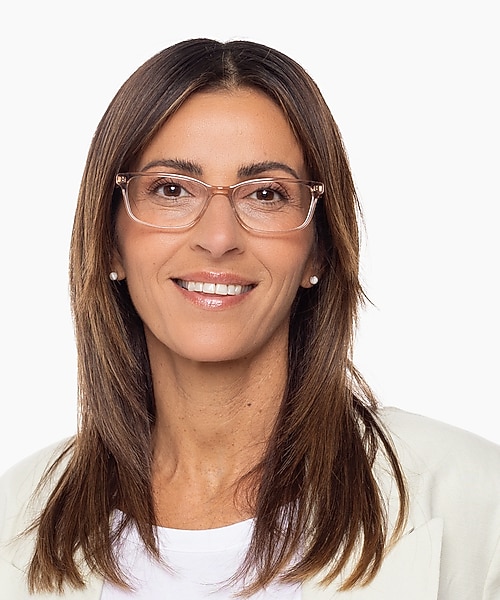 Zamora Crystal Nude & Crystal Blue AcetatEyeglass Frames für Damen von B24