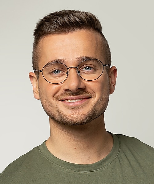 Leeds Schwarz MetallEyeglass Frames für Herren von B24