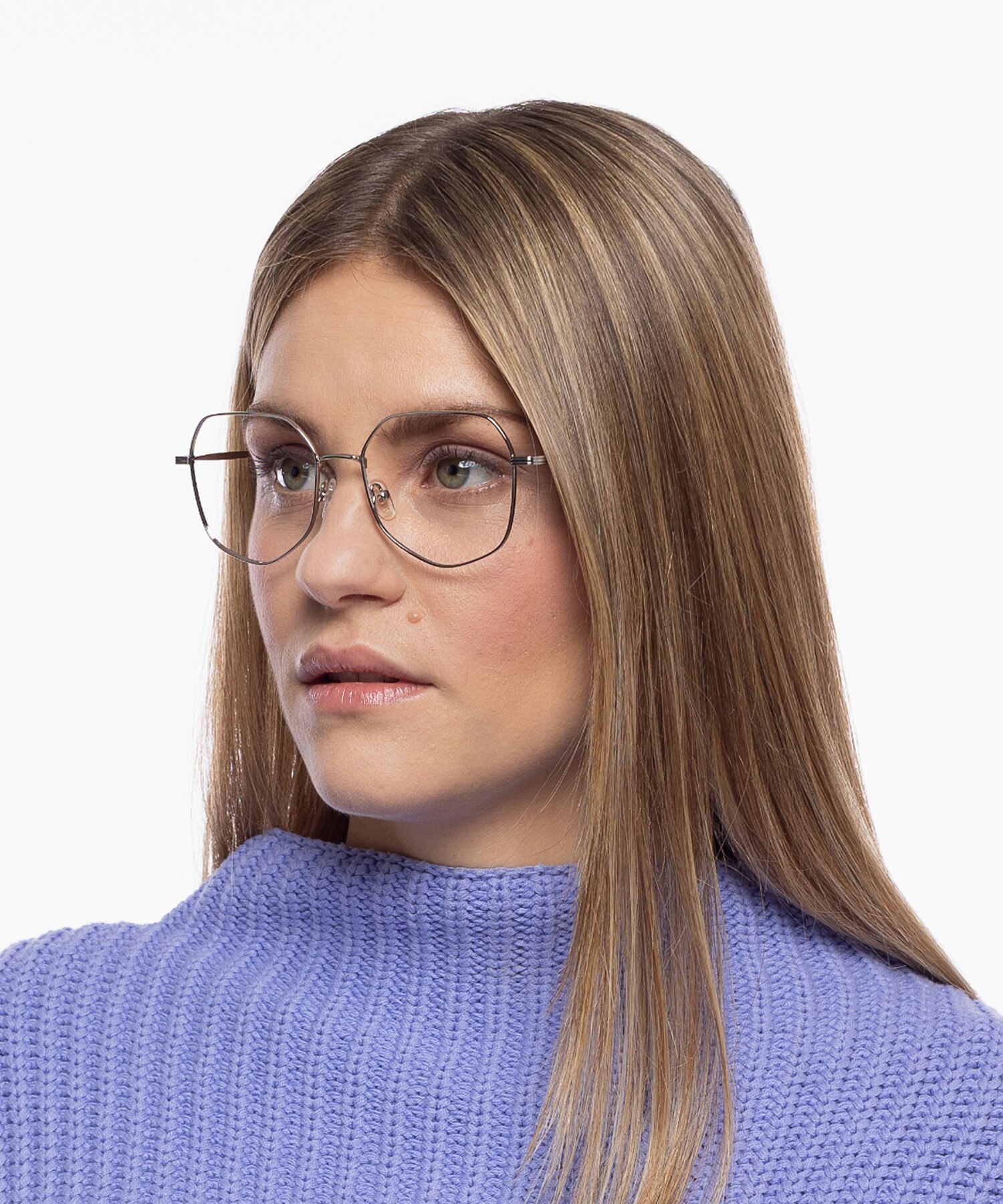 Blair Silber MetallEyeglass Frames für Damen von B24