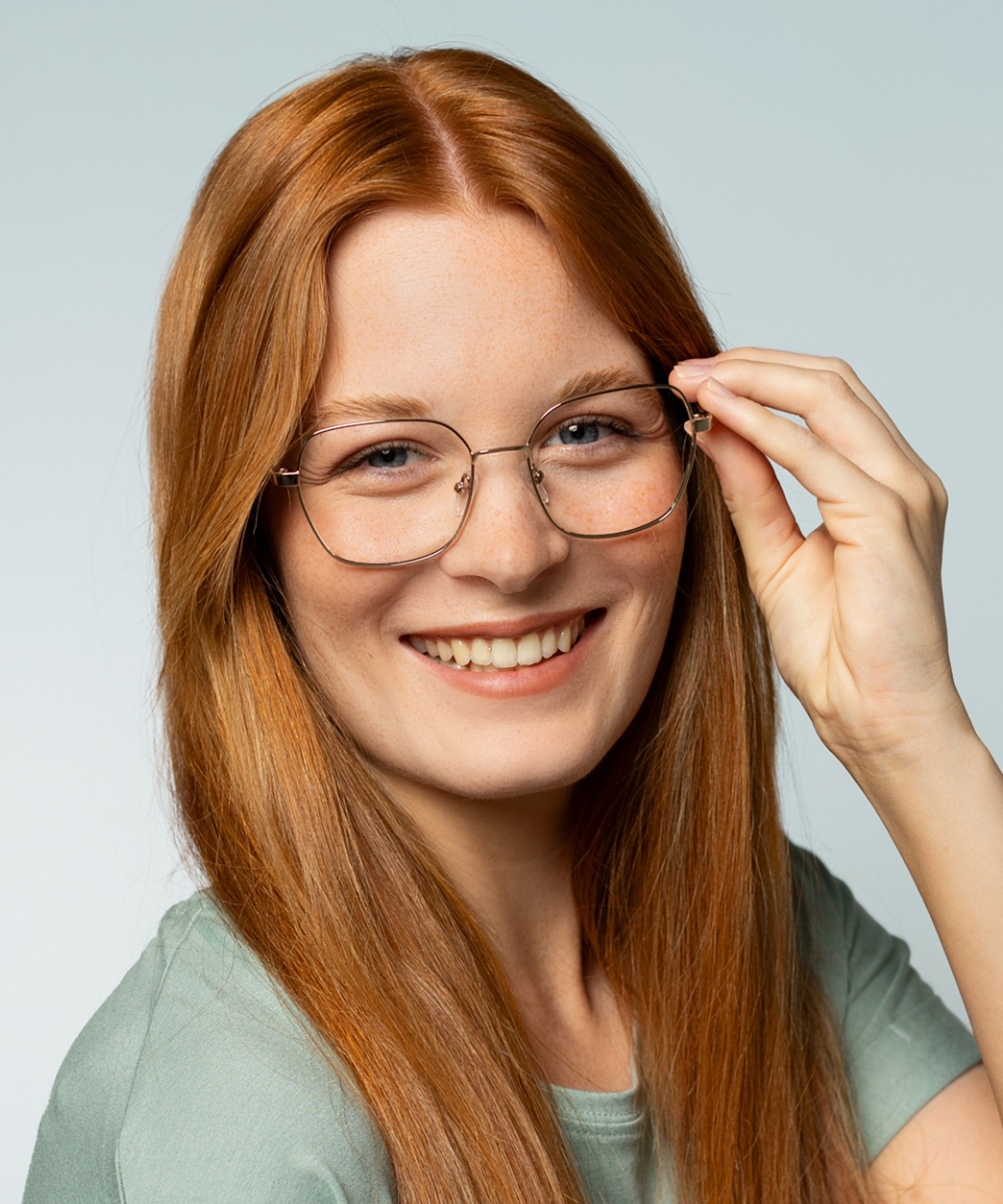 Genua Goud  &  Havana MetaalEyeglass Frames voor dames van B24