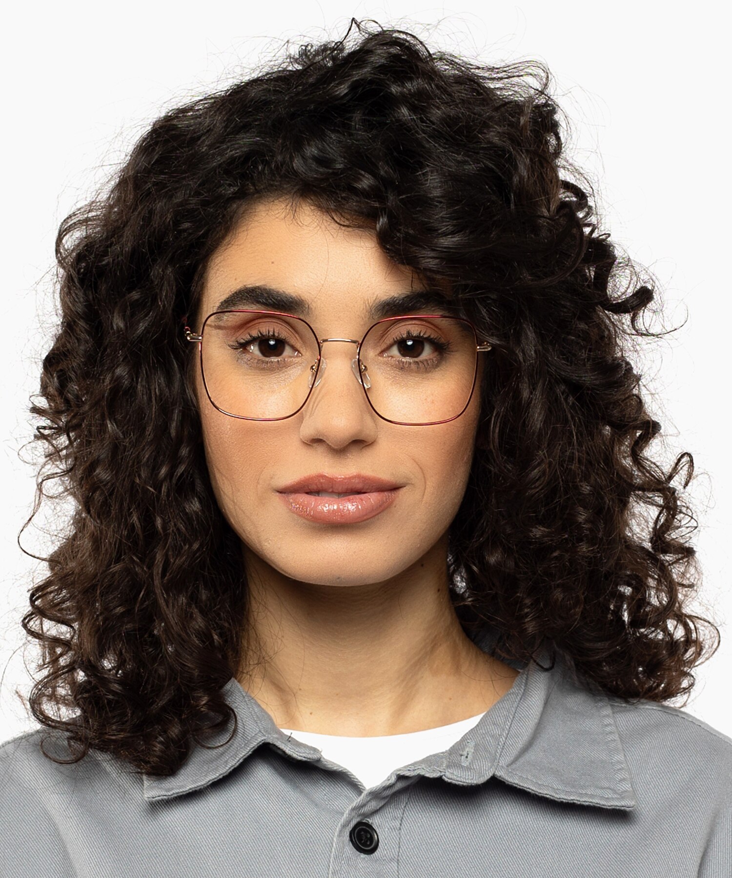 Tribeca Goud  &  bordeauxroodbo MetaalEyeglass Frames voor dames van B24