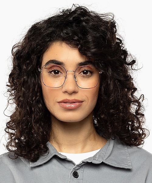 Tribeca Goud  &  bordeauxroodbo MetaalEyeglass Frames voor dames van B24