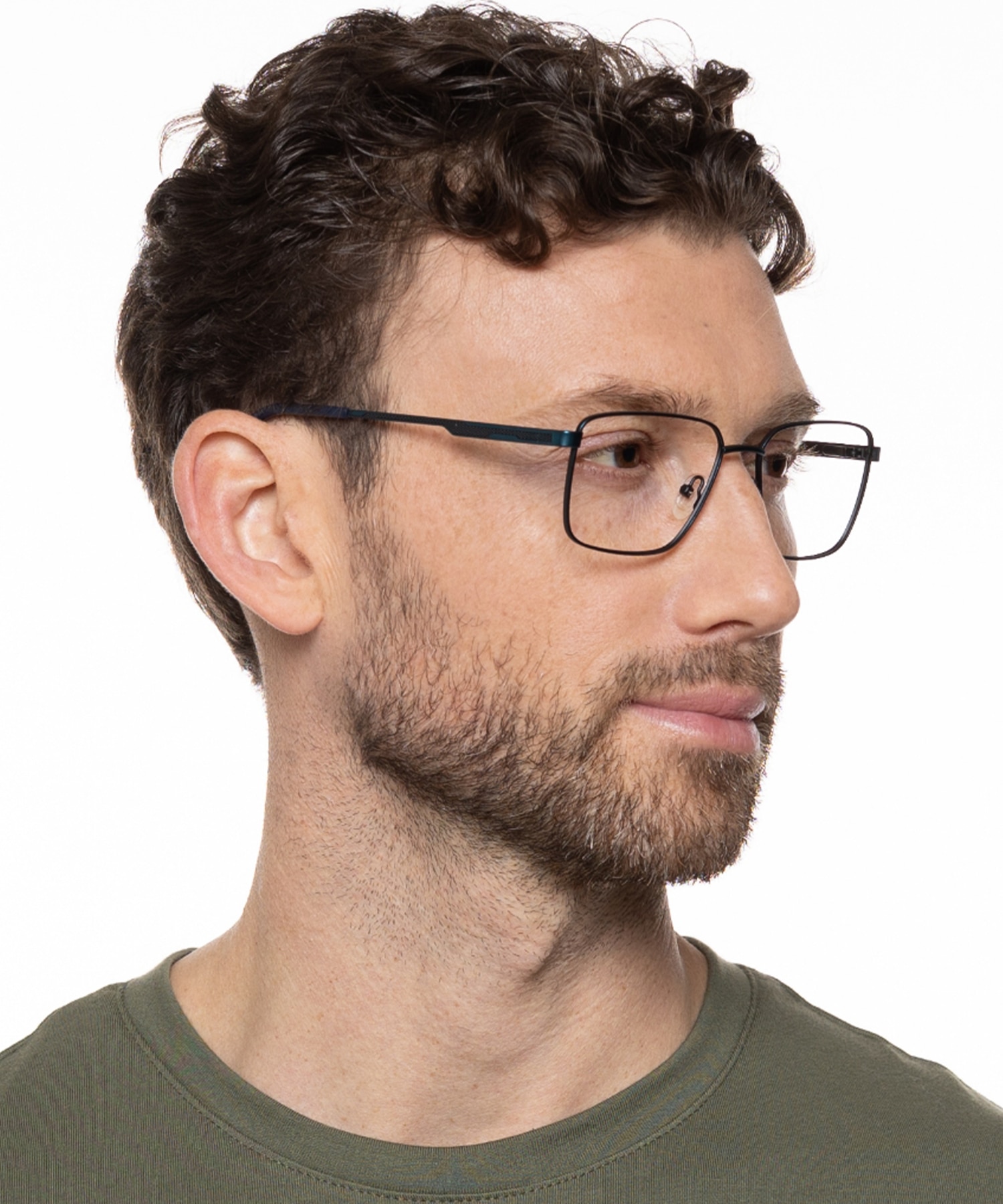 Derby Matblauw  &  matzwart MetaalEyeglass Frames voor heren van B24